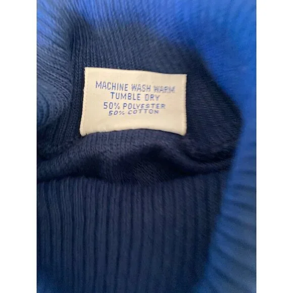VIntage 1980's Garanimals Blue Cableknit Boys Turtleneck Size 14 - Picture 6 of 7